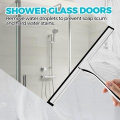 12-Inch All-Purpose Shower Squeegee for Doors, Walls , Tile 12 Inch, Silver USA