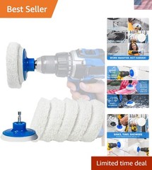 Scratch-Resistant Drill Brush Set – Ideal for Bathrooms, Kitchens & More