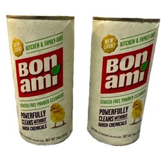 BON AMI (2) Powder Cleanser Kitchens & Bathrooms – All Types of Surfaces, Cleans