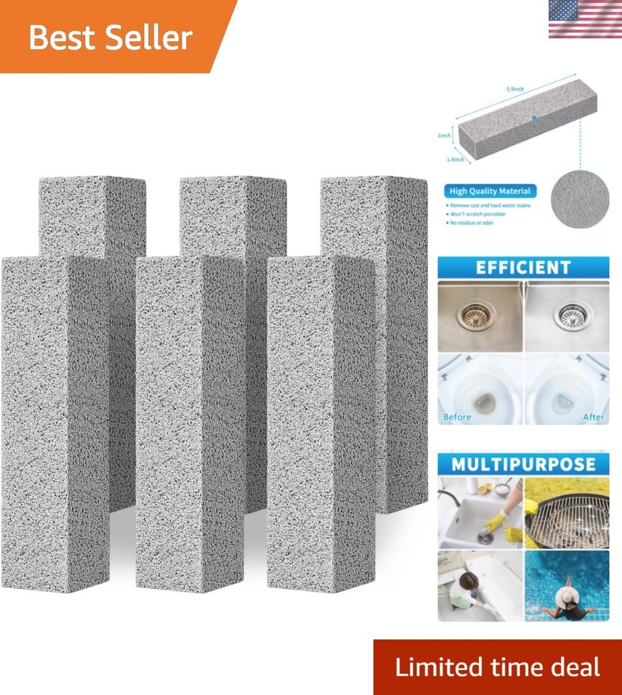 Pumice Stone for Toilet Bowl Cleaning,Pumice Stick Powerfully Away Limescale …