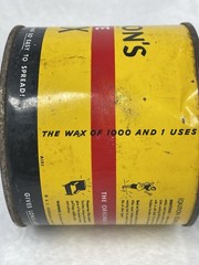 Vintage SC Johnson Paste Wax 1 lb Original Formula Approx 90% Full USA 16.5 oz