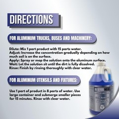 Aluminum Brightener & Stain Remover Cleaner – 1 Gallon Heavy-Duty Restorer