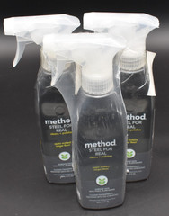 Method 12fl. oz (lot of 3) ~ Steel For Real ~ Cleans & Polishes No Streaking