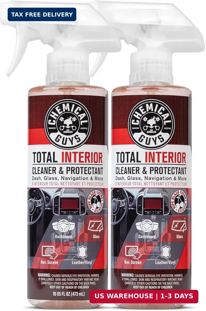 Chemical Guys Total Interior Cleaner & Protectant 2 Pack 16 oz Each Black Cherry