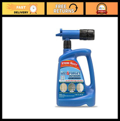 Outdoor Moss & Mold Remover – Multi-Surface Cleaner with Hose End Nozzle, 48 oz
