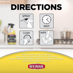 Weiman No Scent Oven And Grill Cleaner 24 oz Liquid (Pack of 6), Oven Cleaners