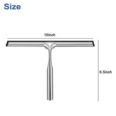 Stainless Steel All-Purpose Squeegee Shower Cleaner Doors Bathroom Windows Glass