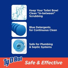 Blue Tablets Value 5 Pack, Cleans and Deodorizer Toilets for a Fresh Smelling…