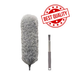 Adjustable Microfiber Duster Extendable Feather Dust Brush Washable Cleaner