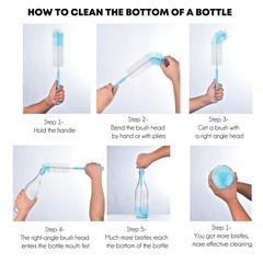 17 inch Extra Long Bottle Cleaning Brush Cleaner for Washing Narrow Neck