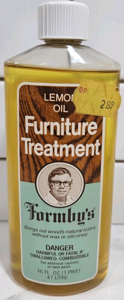 Formby’s Lemon Oil Treatment Wood Furniture Clean 16 fl oz Old Stock 95% Full
