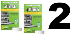 TWO BOXES Affresh W10549851 Dishwasher Cleaner 6 Tablets In Each Box 12 TOTAL