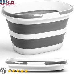 Collapsible Silicone Bucket Space Saving Multi-functional Portable Cleaning Tool