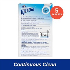 Blue Tablets Value 5 Pack, Cleans and Deodorizer Toilets for a Fresh Smelling…