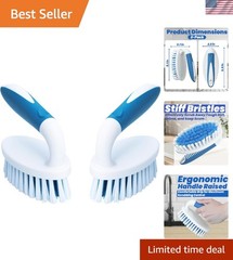 Efficient Stiff Bristle Scrubs – 2 Pack for Effective Dirt Removal and Hygiene