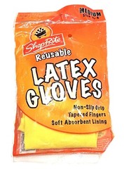 NEW! Reusable Yellow Latex Dish Cleaning Dishwashing Gloves- Medium Shop Rite