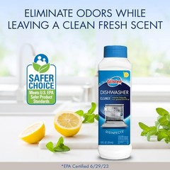 Lemon Scent Dishwasher Cleaner, 3-Pack, 12 oz Bottles, Remove Limescale & Grease