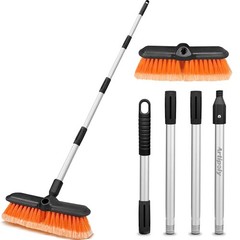 65″ Car Wash Brush with Extension Pole, Car Wash 10” Dip Soft Brush, No Scratch.