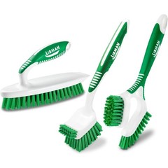 Heavy Duty Scrub Brush Kit for Household Cleaning Tub Scrubber Easy Grip Brush