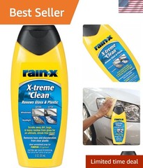 12oz Rain X X-Treme Clean Glass Cleaner – Unscented for Clear Driving Visibility