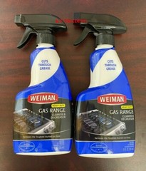 (2-Pack) Weiman BBQ Gas Range HEAVY DUTY Ceramic CLEANER & DEGREASER 12oz Spray