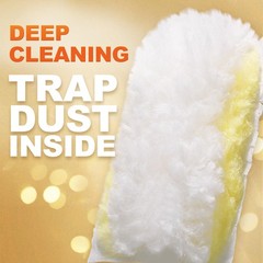 Disposable Electrostatic Duster for Cleaning, with 2 Handles & 24 Ct Yellow H…