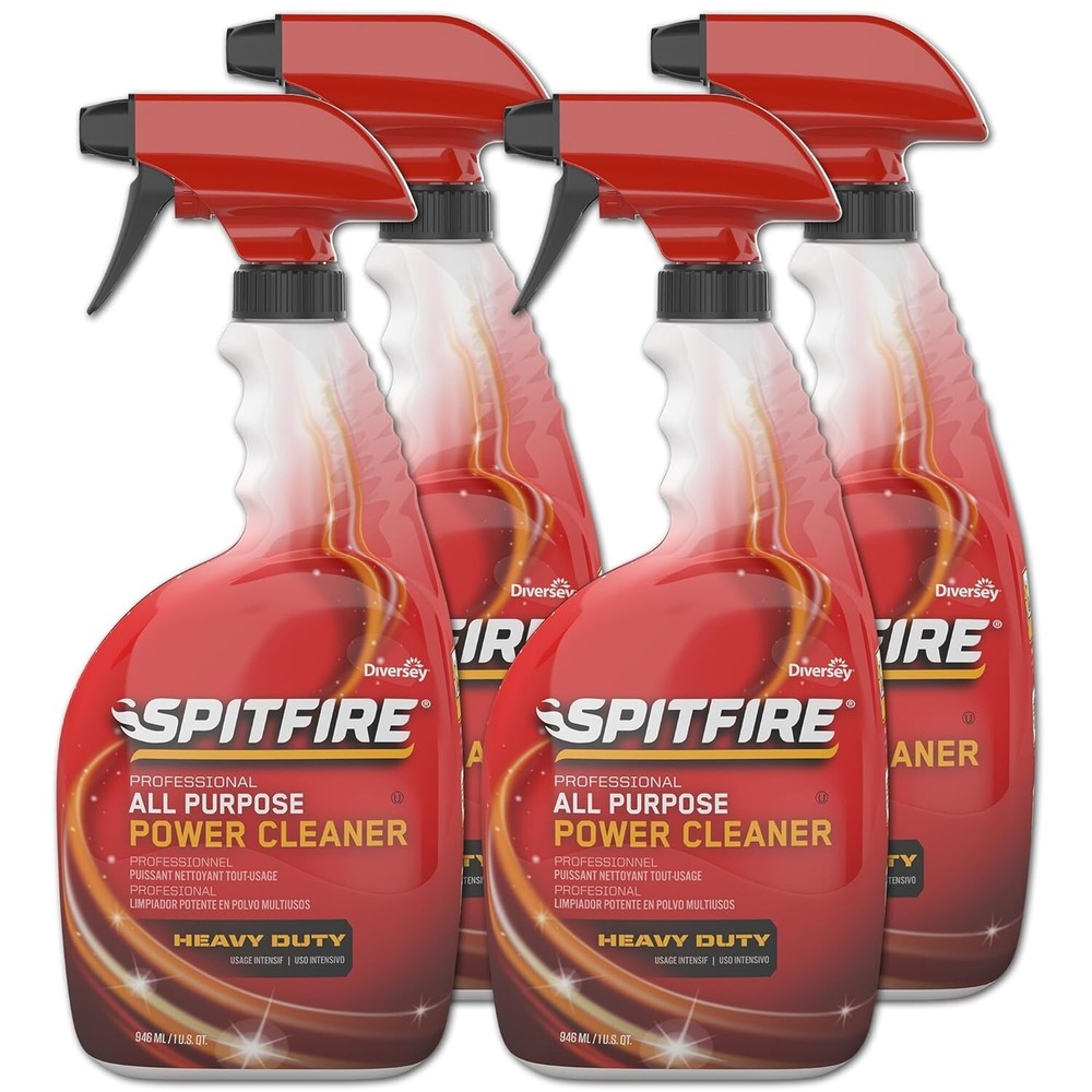 Spitfire Professional All Purpose Power Cleaner 32oz (4 BOTTLES)