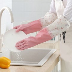Washing Gloves Kitchen Long Waterproof Dish Cleaning Gloves Rubber Latex Protect
