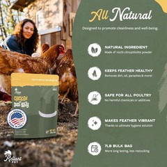 USA Made 7lbs Natural Chicken Dust Bath Kit for Hens and Chickens