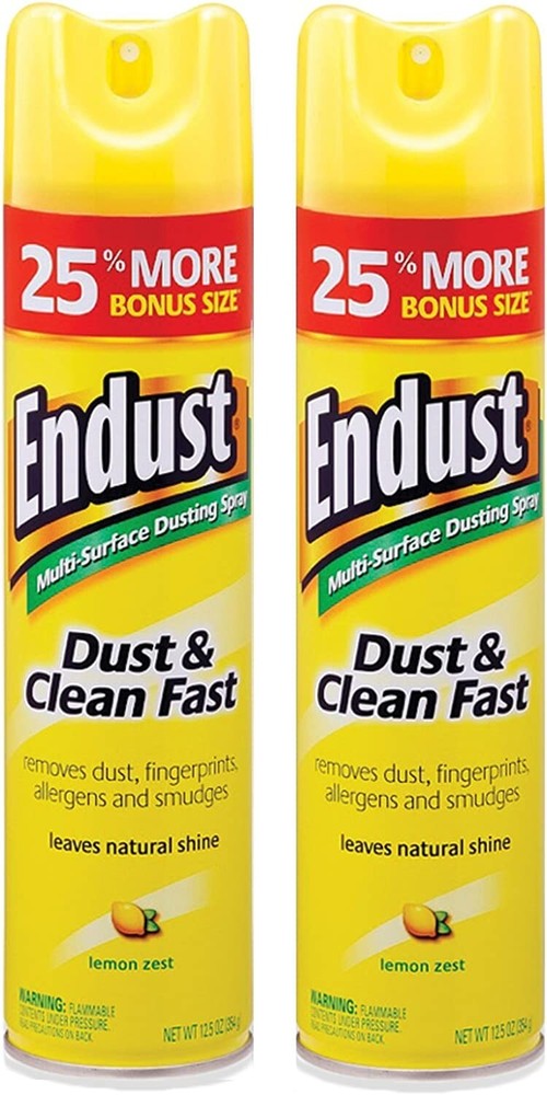 Multi-Surface Dusting and Cleaning Spray, Lemon Zest, 12.5 Fl Oz, ( Pack of 2 )