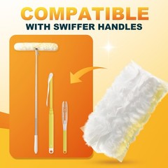 Disposable Electrostatic Duster for Cleaning, with 2 Handles & 24 Ct Yellow H…