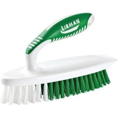 (6)-Libman Easy-Grip 4.75 In. Polymer Sanoprene Bristle Rubber Grip Scrub Brush