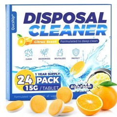 Garbage Disposal Cleaner and Deodorizer Tablets 24 Pack, Powerful XXL Foamin…