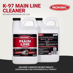 Fresh Scented 64 oz Main Line Cleaner with Bacteria – Prevent Clogs Easily