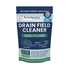 Accelerator by Dr. Pooper Drain Field Cleaner Tablets (20 Count) – Septic Tank K