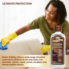 Parker & Bailey Leather Cleaner & Conditioner – Restores & Conditions, Cleaner F