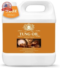 32 OZ Tung Oil for Wood Food Safe, 100% Pure Tung Oil for Wood Outdoor, Food Gra