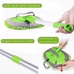 Adjustable Telescopic Car Wash Brush Kit Mop Long Handle Vehicle Cleaning Tools