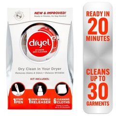 At Home Dry Cleaner Kit 6 Count Laundry Cleaning Cloths for Clothes Refresh