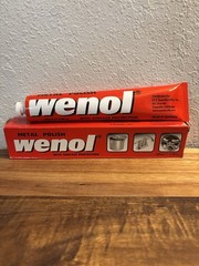 New WENOL Metal Cleaner & Polish With Surface Protection Red Tube 100ml/3.98oz