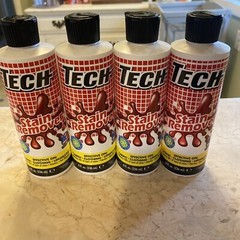4 Tech No Scent Stain Remover 8oz Liquid Multi Purpose Non-toxic Carpet Clothing