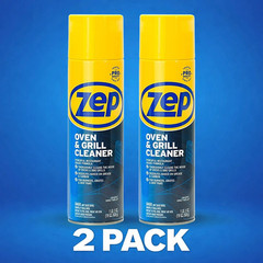 Zep Heavy-Duty Oven & Grill Cleaner 19oz 2-Pack Degreaser Burners Grates Pans