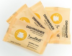 10 pcs TRAVELWELL Individually Wrapped Powder Dish Detergent,1.5 Ounce per Bag,