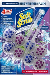 Soft Scrub 4-in-1 Rim Hanger Toilet Bowl Cleaner, Lavender, 2 Count