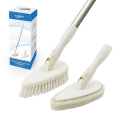 Shower Scrubber Cleaning Brush Combo Bath Tub Tile Cleaner Scrubber Brush wit…