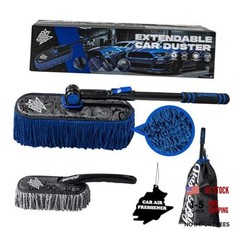 Car Duster Exterior & Interior Duster Aluminum Alloy Extendable Blue Grey