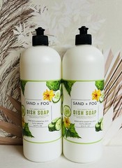 2-Pack Sand + Fog ~ Cucumber Water Dish Soap with Essential Oils 33.8 fl oz