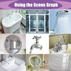 Foaming Bathroom Cleaner Spray – 300ml All Purpose Foam Spray for Glass, Tiles &