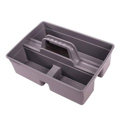 Plastic Storage Tray Tote- Versatile Multiuse Caddy with Attached Portable Ha…