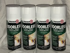 New ZINSSER ODORLESS PRIMER SEALER STAIN BLOCKER LOT OF (4) 13 Oz FREE SHIPPING!